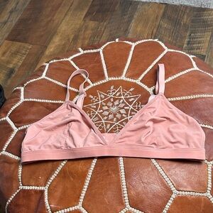 Parade Light Pink Triangle Unlined Bra Size Medium